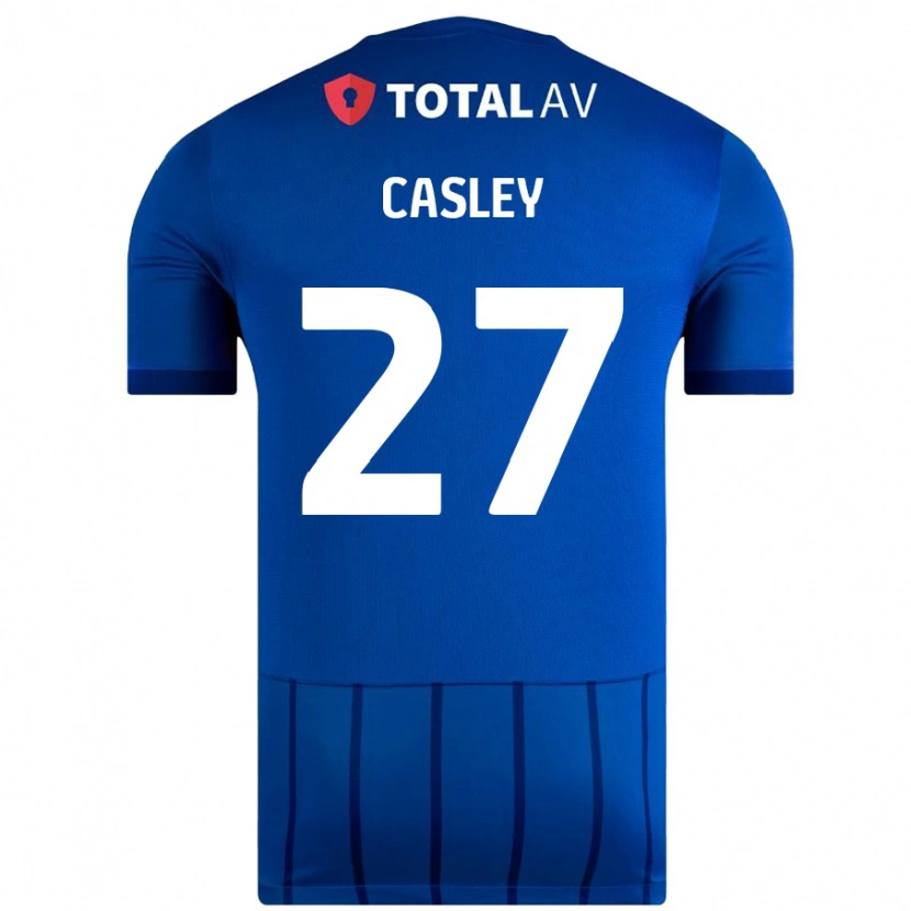 DanxenキッズRiva Casley#27青ホームシャツ2024/25ジャージーユニフォーム