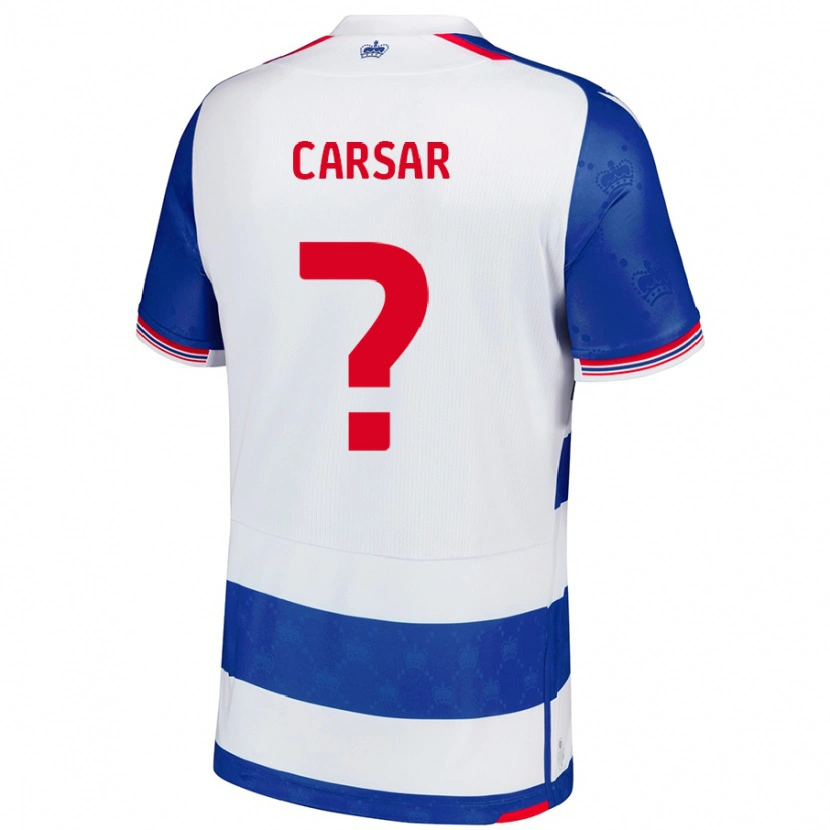 DanxenキッズMalachi Carsar#0ブルーホワイトホームシャツ2024/25ジャージーユニフォーム