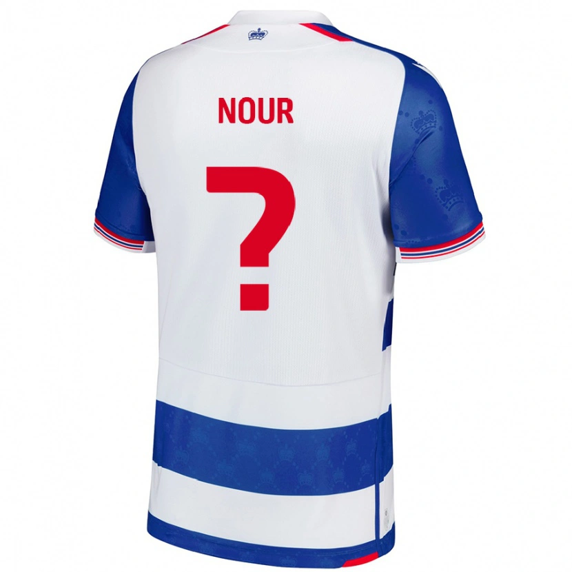DanxenキッズAaron Nour#0ブルーホワイトホームシャツ2024/25ジャージーユニフォーム