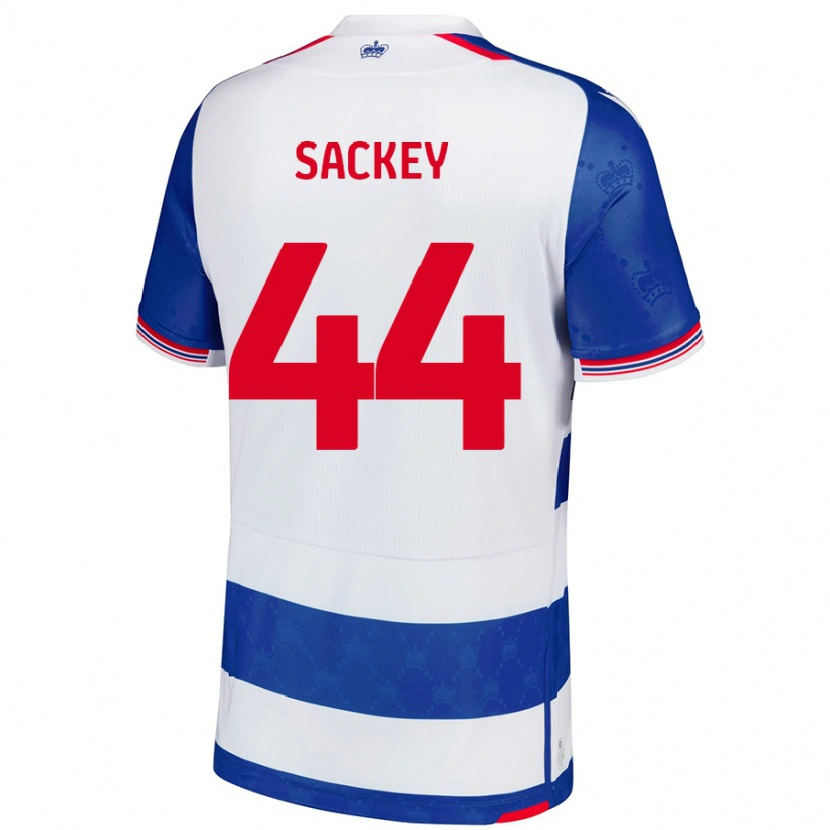 DanxenキッズTyler Sackey#44ブルーホワイトホームシャツ2024/25ジャージーユニフォーム