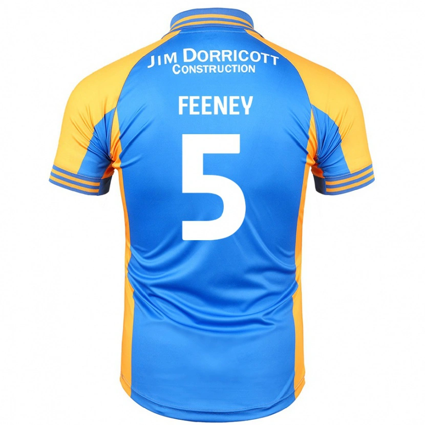 Danxenキッズモーガン・フィーニー#5ブルーアンバーホームシャツ2024/25ジャージーユニフォーム