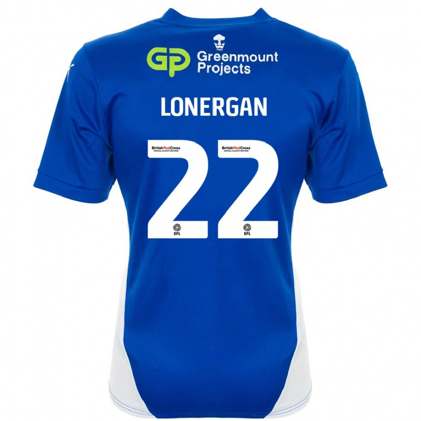 Danxenキッズアンディ・ロナーガン#22ブルーホワイトホームシャツ2024/25ジャージーユニフォーム