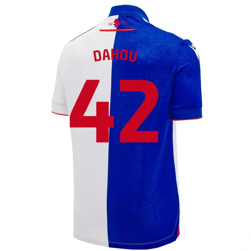 Danxenキッズジェマイマ・ダホウ#42スカイブルー ホワイトホームシャツ2024/25ジャージーユニフォーム