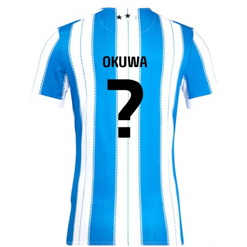 DanxenキッズTemi Okuwa#0ブルーホワイトホームシャツ2024/25ジャージーユニフォーム