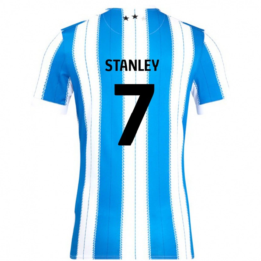 DanxenキッズKatie Stanley#7ブルーホワイトホームシャツ2024/25ジャージーユニフォーム