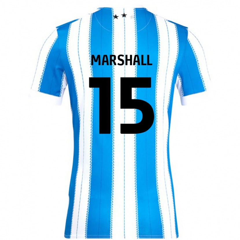 DanxenキッズGeorgia Marshall#15ブルーホワイトホームシャツ2024/25ジャージーユニフォーム