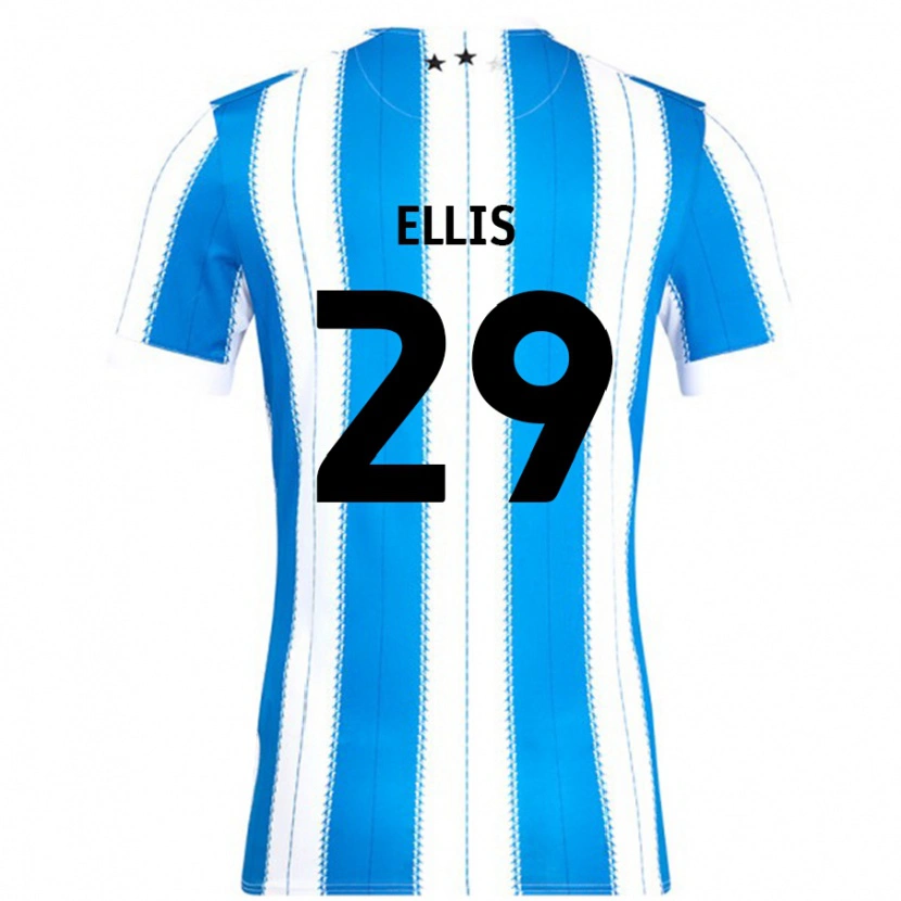 DanxenキッズMolly Ellis#29ブルーホワイトホームシャツ2024/25ジャージーユニフォーム