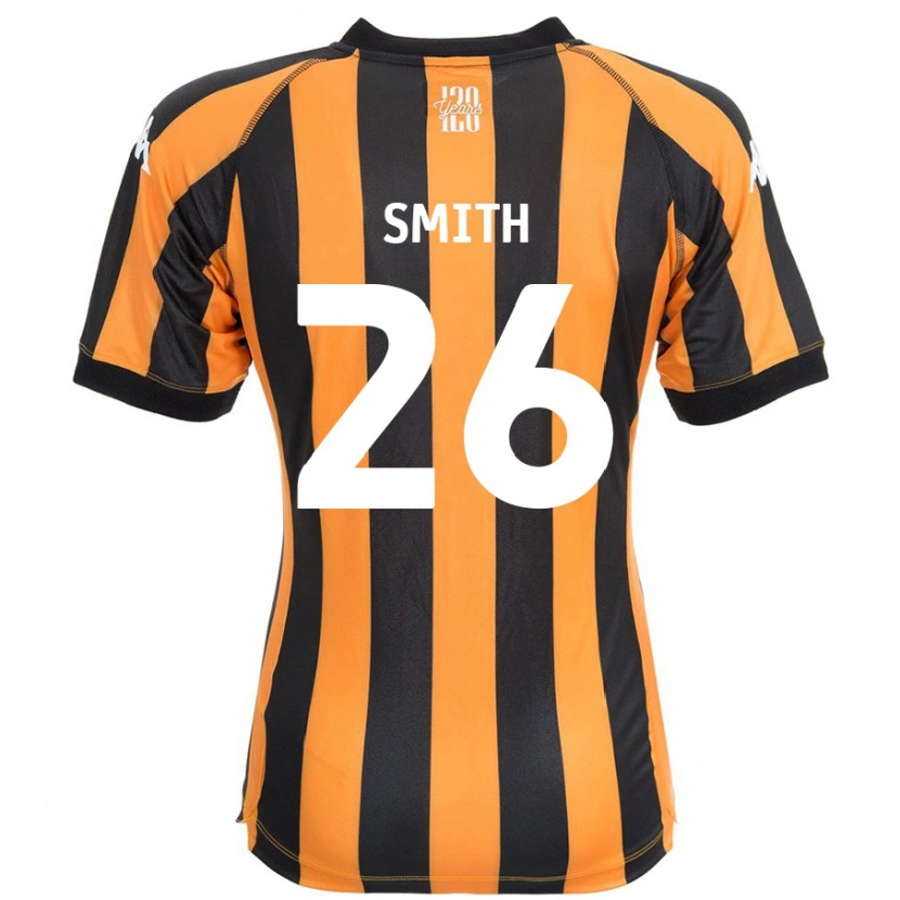 DanxenキッズAndy Smith#26ブラックアンバーホームシャツ2024/25ジャージーユニフォーム