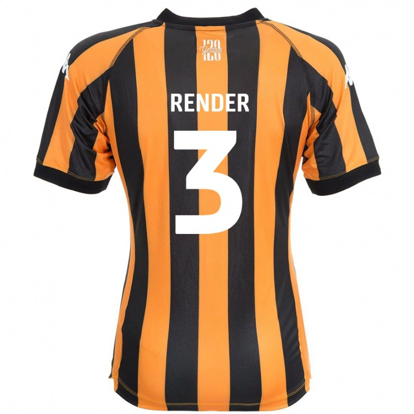 DanxenキッズMeg Render#3ブラックアンバーホームシャツ2024/25ジャージーユニフォーム