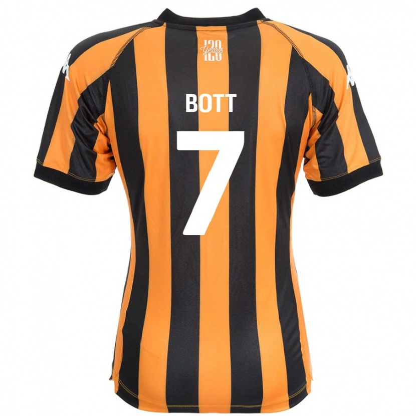 DanxenキッズLiberty Bott#7ブラックアンバーホームシャツ2024/25ジャージーユニフォーム