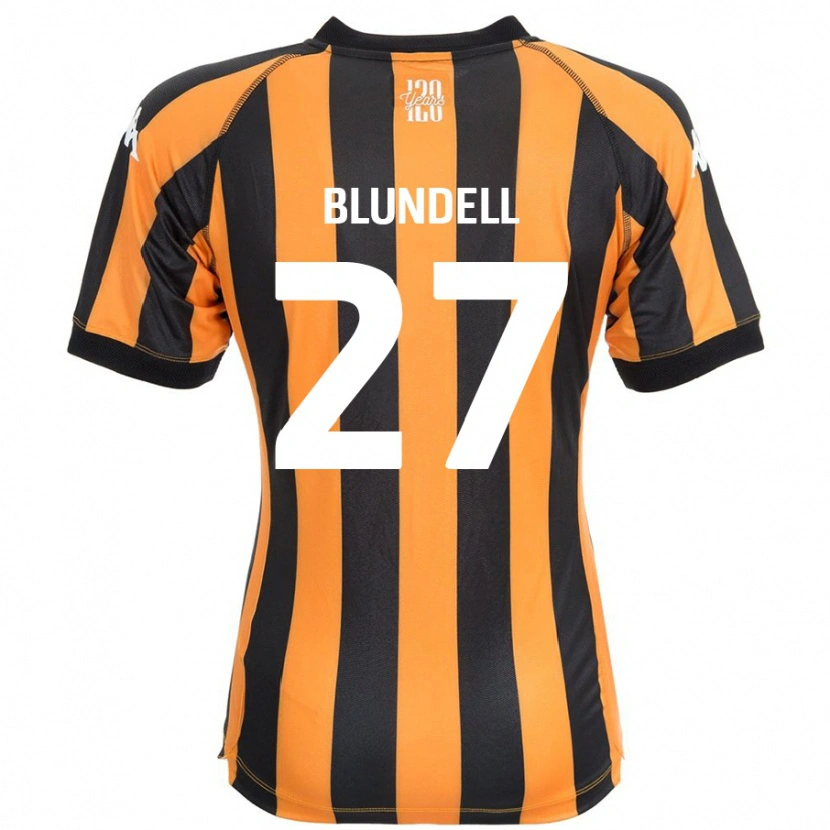 DanxenキッズMaddie Blundell#27ブラックアンバーホームシャツ2024/25ジャージーユニフォーム