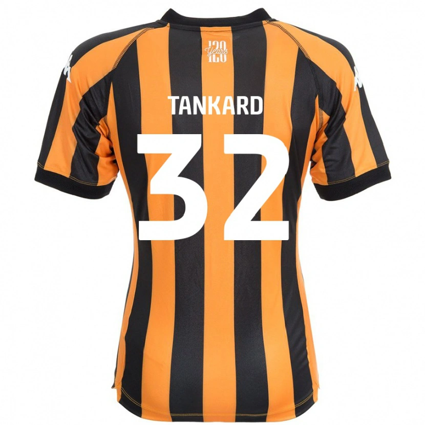 DanxenキッズLily Tankard#32ブラックアンバーホームシャツ2024/25ジャージーユニフォーム