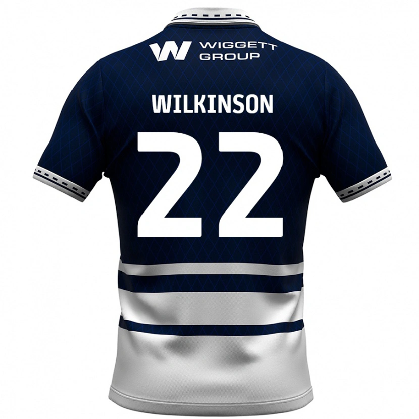 DanxenキッズChloe Wilkinson#22ネイビーブルー ホワイトホームシャツ2024/25ジャージーユニフォーム