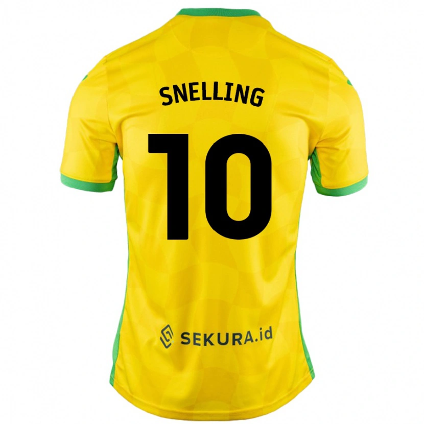 DanxenキッズNatasha Snelling#10黄緑ホームシャツ2024/25ジャージーユニフォーム
