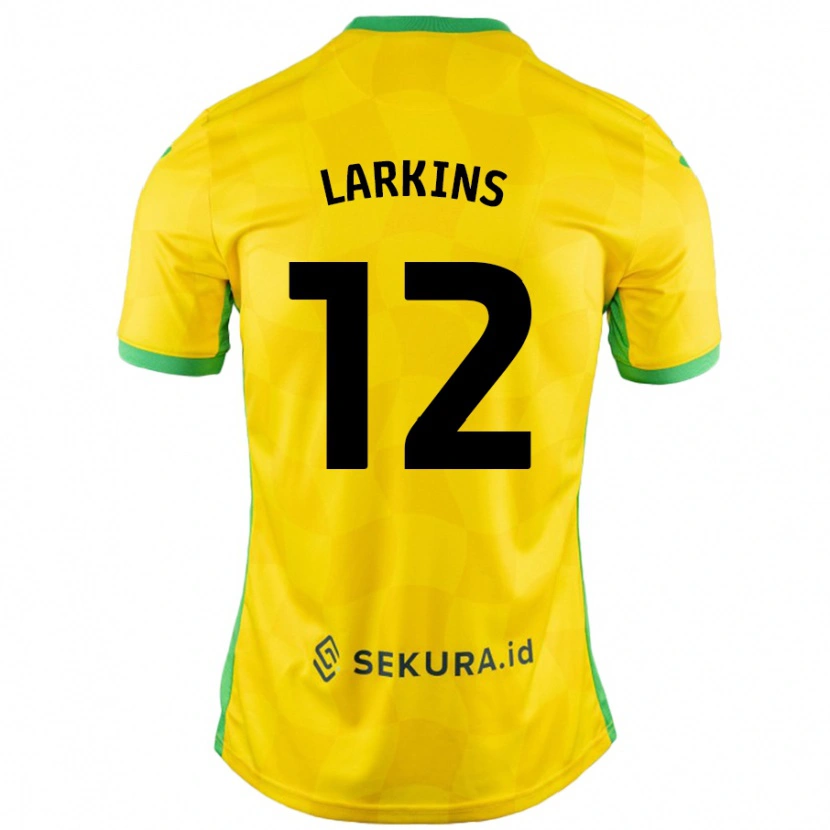 DanxenキッズAnna Larkins#12黄緑ホームシャツ2024/25ジャージーユニフォーム