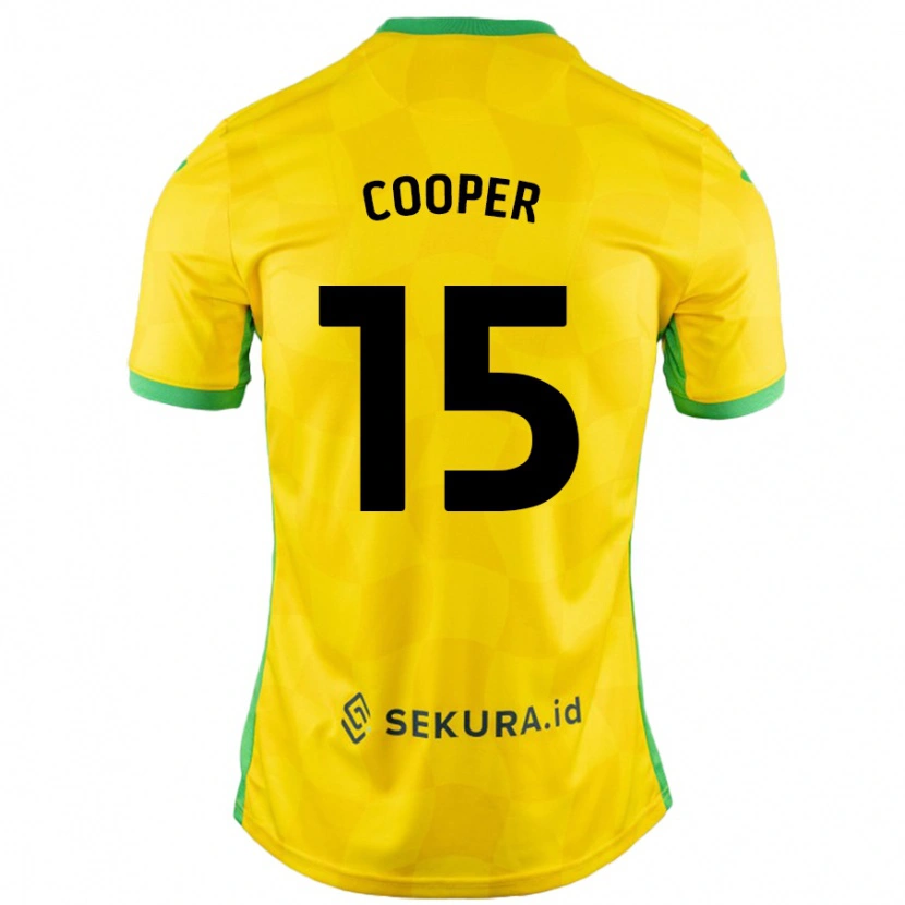 DanxenキッズNaomi Cooper#15黄緑ホームシャツ2024/25ジャージーユニフォーム