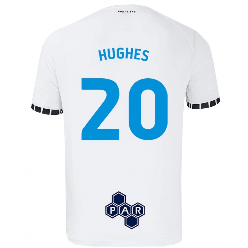 DanxenキッズAmy Hughes#20白ホームシャツ2024/25ジャージーユニフォーム