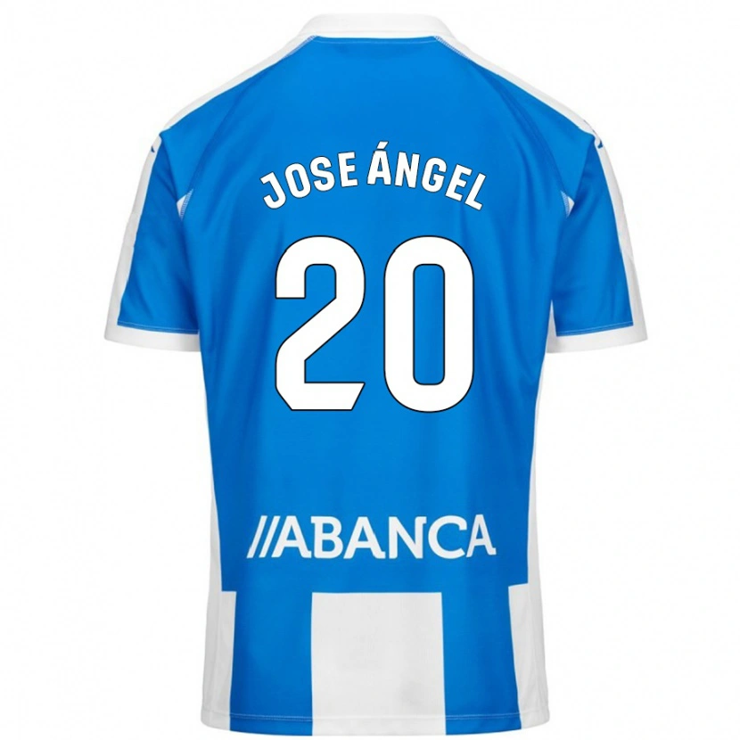 Danxenキッズホセ・アンヘル・フラード#20ブルーホワイトホームシャツ2024/25ジャージーユニフォーム