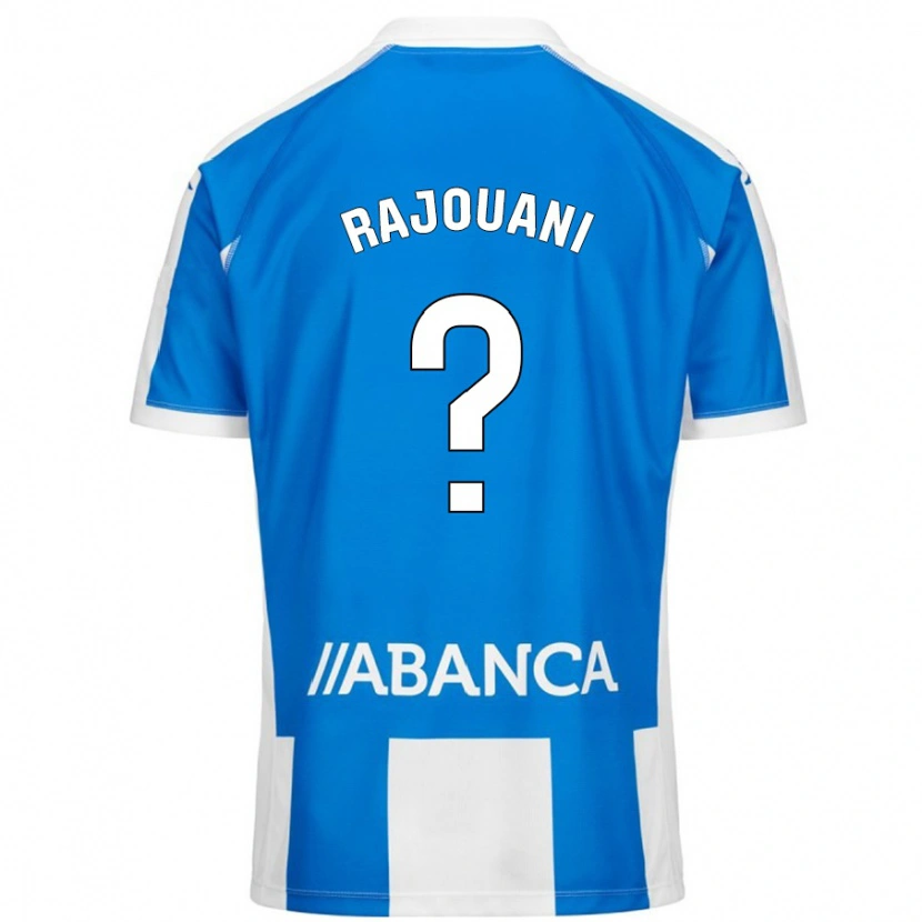 DanxenキッズAyman Rajouani#0ブルーホワイトホームシャツ2024/25ジャージーユニフォーム