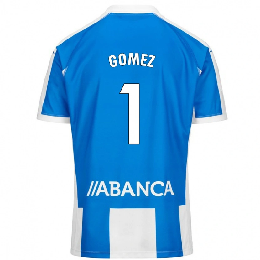 DanxenキッズYohana Gómez#1ブルーホワイトホームシャツ2024/25ジャージーユニフォーム
