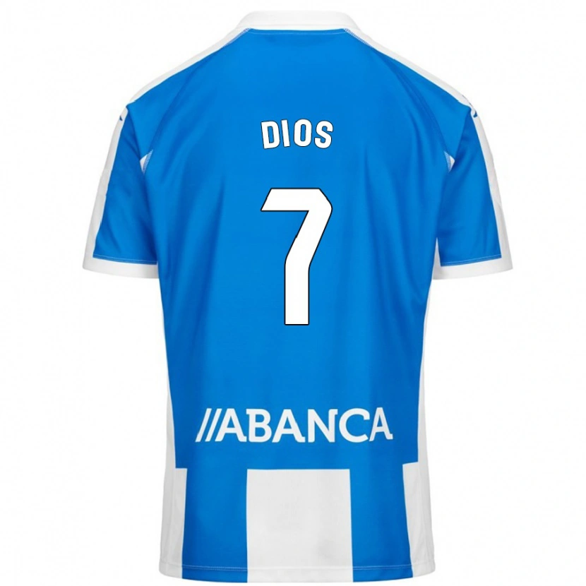 DanxenキッズEva Dios#7ブルーホワイトホームシャツ2024/25ジャージーユニフォーム