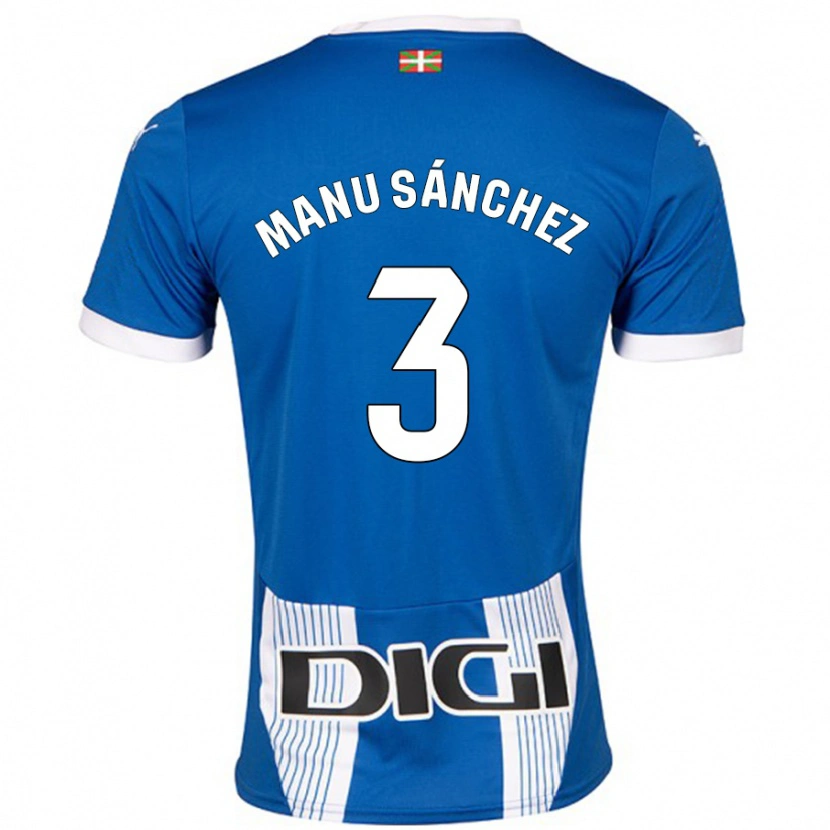 Danxenキッズマヌ・サンチェス#3青ホームシャツ2024/25ジャージーユニフォーム