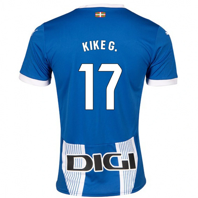 Danxenキッズエンリケ・ガルシア・マルティネス#17青ホームシャツ2024/25ジャージーユニフォーム