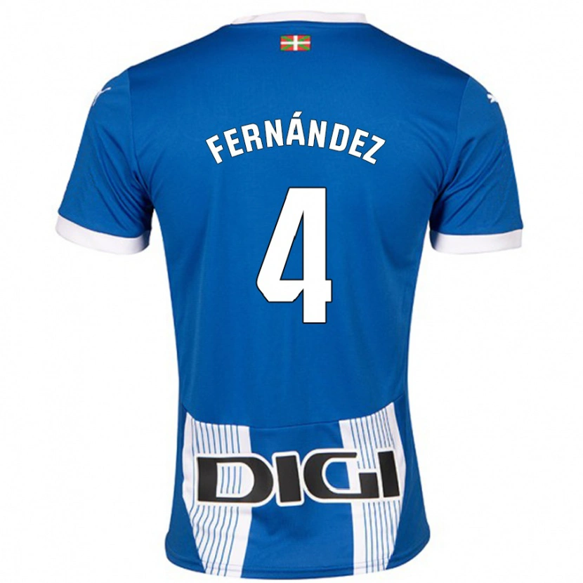 DanxenキッズAritz Fernández#4青ホームシャツ2024/25ジャージーユニフォーム
