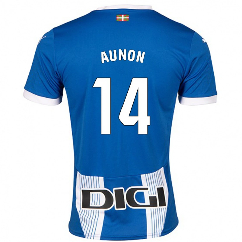 DanxenキッズCristina Auñón#14青ホームシャツ2024/25ジャージーユニフォーム