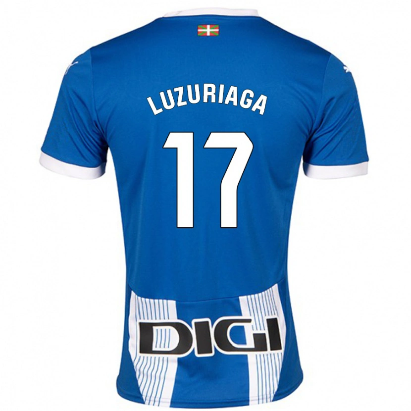 DanxenキッズJudith Luzuriaga#17青ホームシャツ2024/25ジャージーユニフォーム