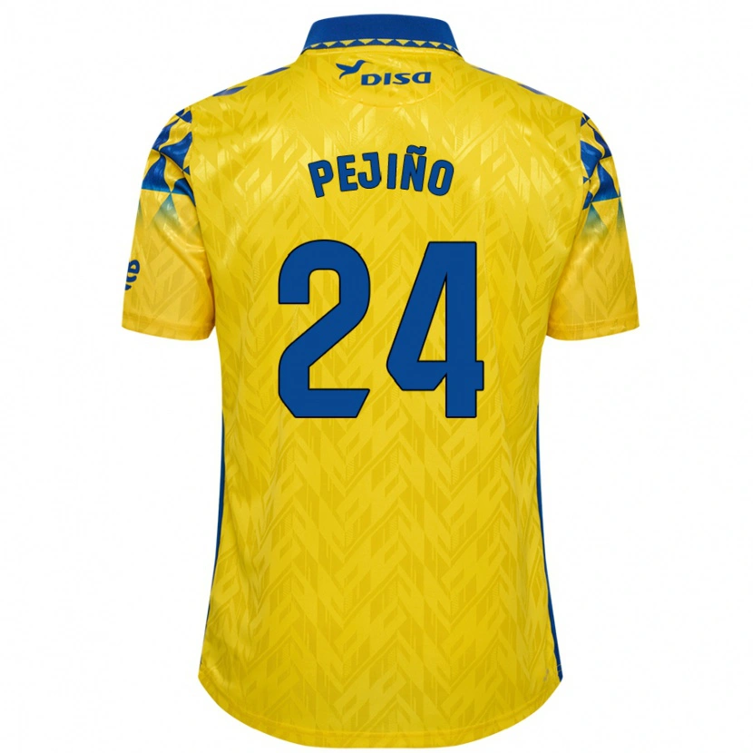 Danxenキッズフランシスコ・ヘスス・クレスポ・ガルシ#24黄 青ホームシャツ2024/25ジャージーユニフォーム