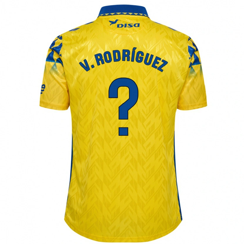 DanxenキッズCarlos Vicente Rodríguez#0黄 青ホームシャツ2024/25ジャージーユニフォーム