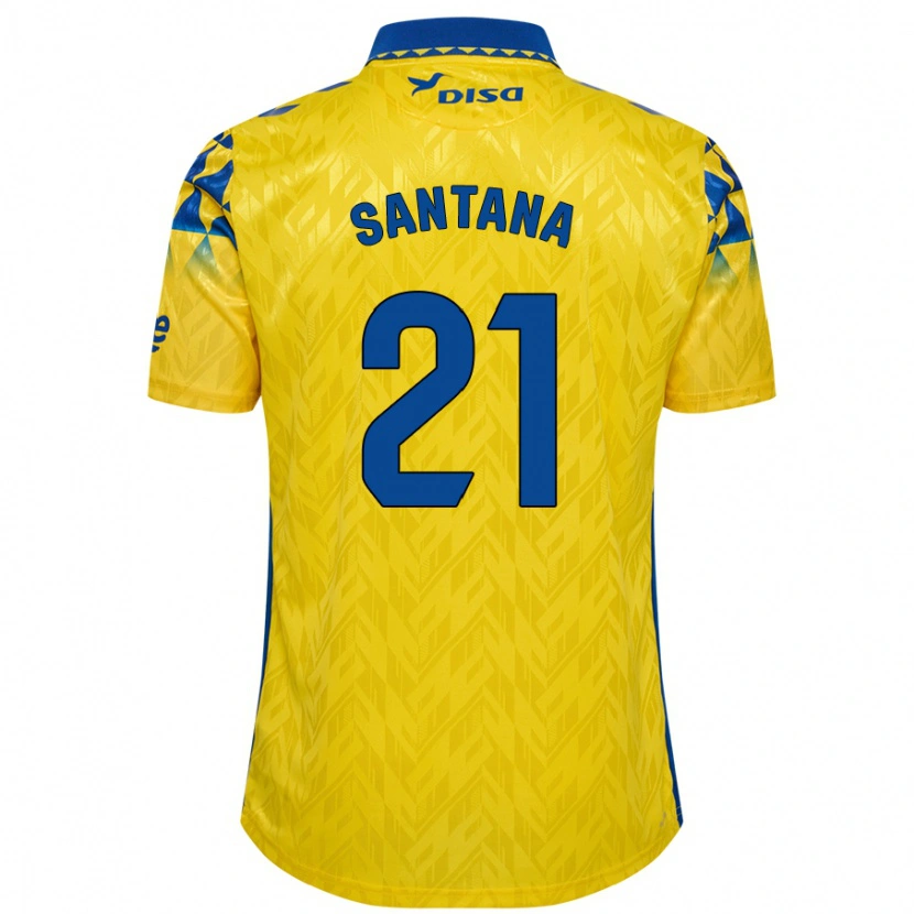DanxenキッズYadam Santana#21黄 青ホームシャツ2024/25ジャージーユニフォーム