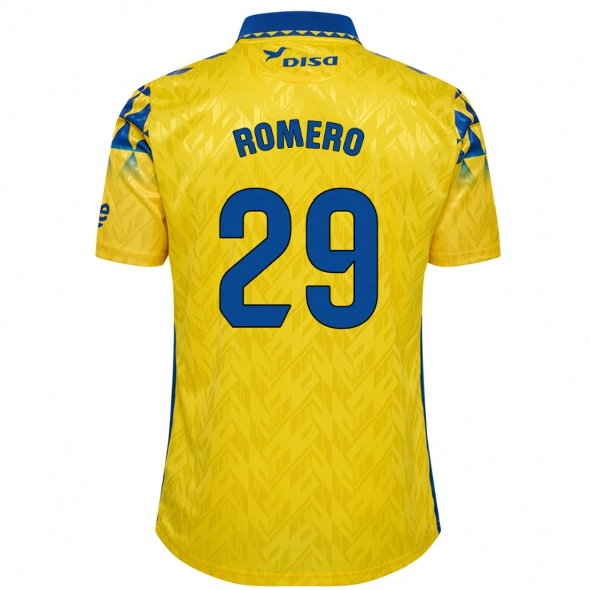 DanxenキッズElías Romero#29黄 青ホームシャツ2024/25ジャージーユニフォーム