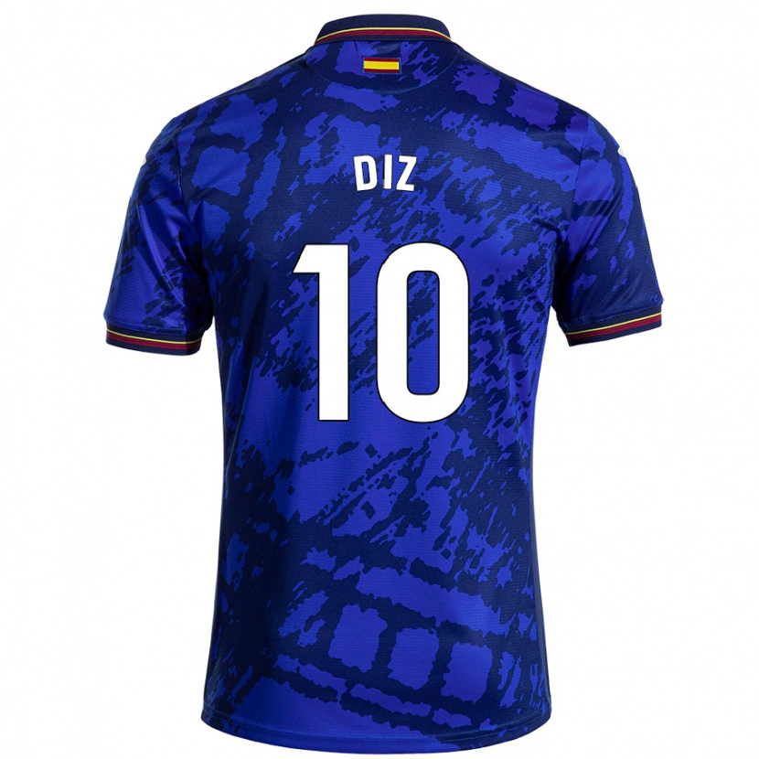 DanxenキッズRafa Diz#10濃い青ホームシャツ2024/25ジャージーユニフォーム