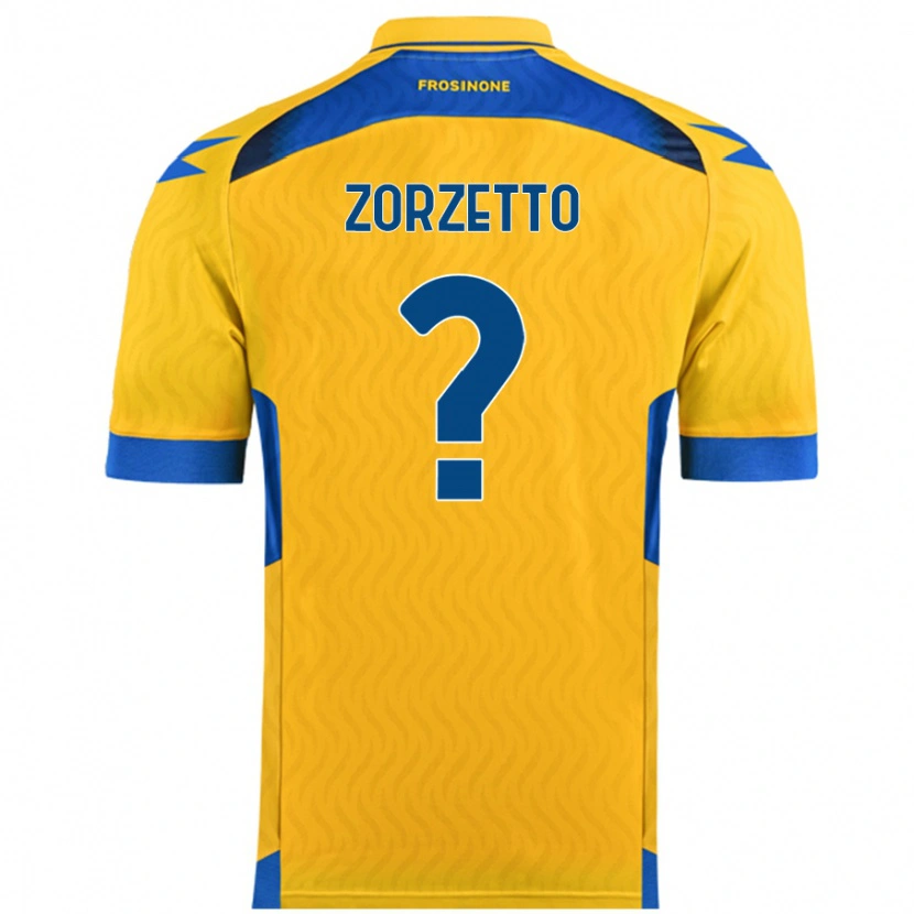 DanxenキッズBruno Zorzetto#0黄ホームシャツ2024/25ジャージーユニフォーム