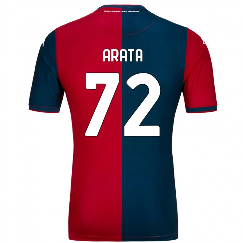 DanxenキッズStefano Arata#72赤 ダークブルーホームシャツ2024/25ジャージーユニフォーム