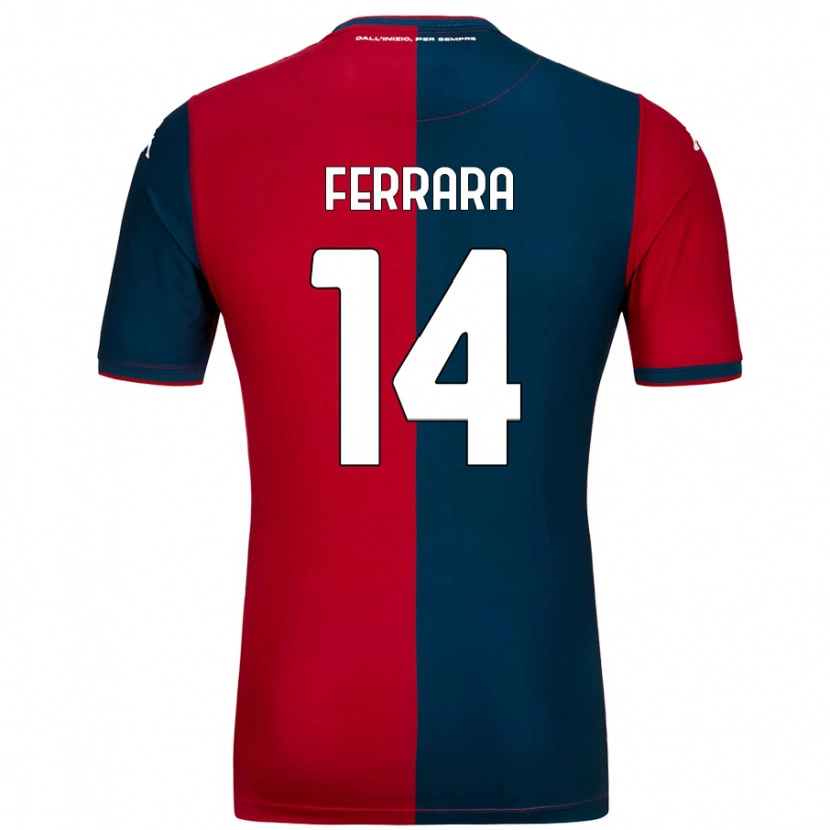 Danxenキッズアナスタシア・フェラーラ#14赤 ダークブルーホームシャツ2024/25ジャージーユニフォーム