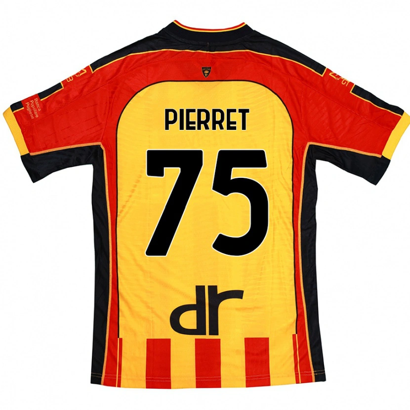 DanxenキッズBalthazar Pierret#75黄 赤ホームシャツ2024/25ジャージーユニフォーム