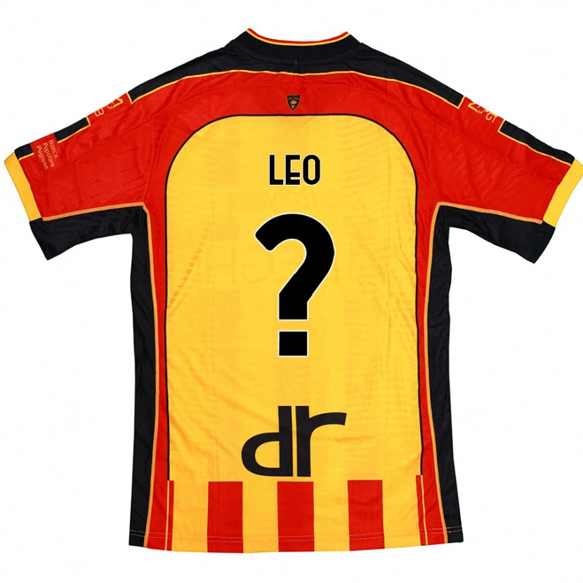 DanxenキッズGiulio Leo#0黄 赤ホームシャツ2024/25ジャージーユニフォーム