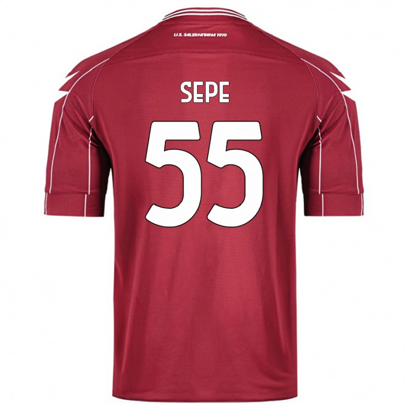 Danxenキッズルイージ・セーペ#55ブルゴーニュホームシャツ2024/25ジャージーユニフォーム