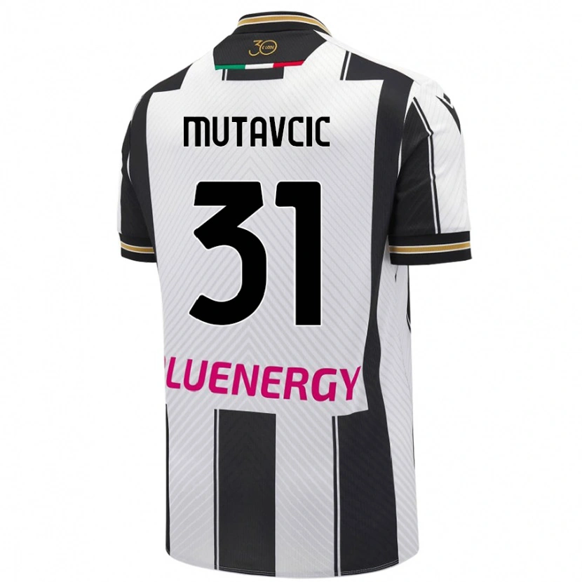 DanxenキッズJan Mutavcic#31白 黒ホームシャツ2024/25ジャージーユニフォーム