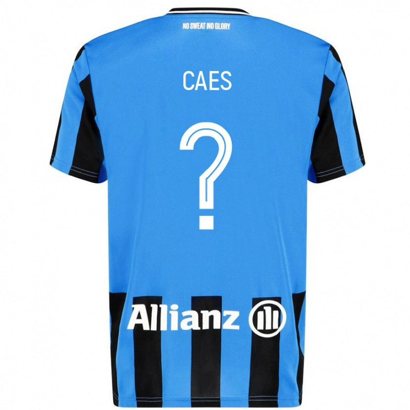 DanxenキッズJippe Caes#0スカイブルー ブラックホームシャツ2024/25ジャージーユニフォーム