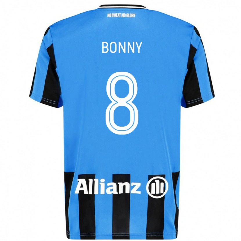 DanxenキッズChionne Bonny#8スカイブルー ブラックホームシャツ2024/25ジャージーユニフォーム
