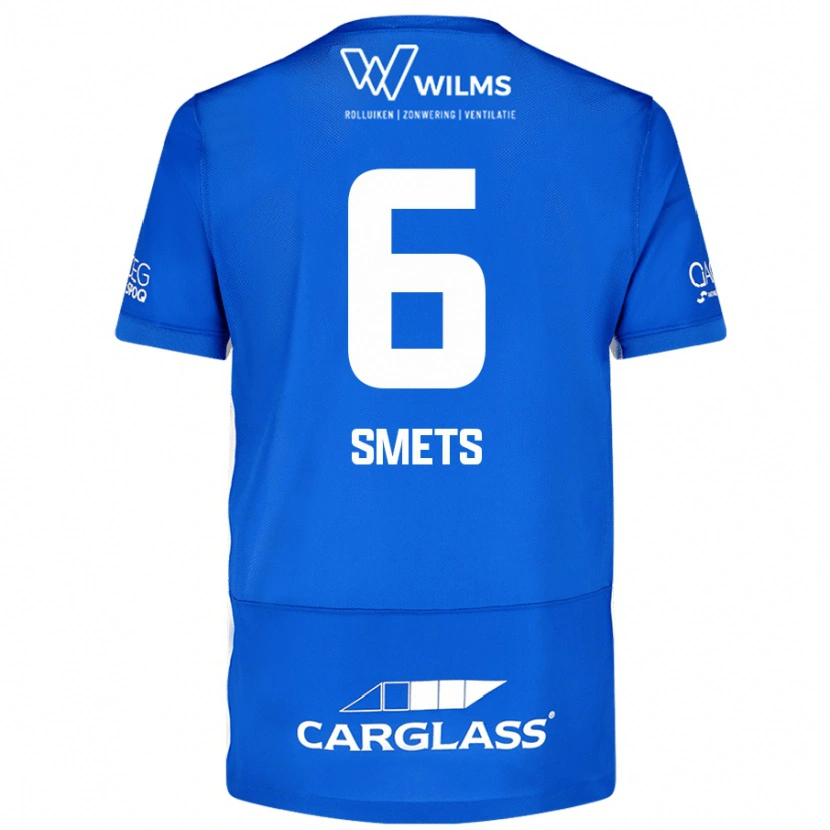 DanxenキッズMatte Smets#6青ホームシャツ2024/25ジャージーユニフォーム