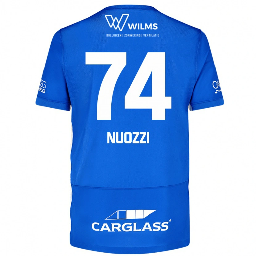 DanxenキッズCédric Nuozzi#74青ホームシャツ2024/25ジャージーユニフォーム