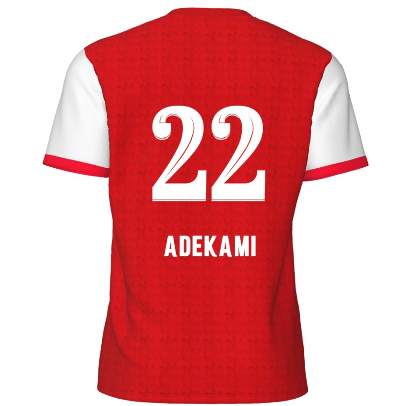 DanxenキッズFarouck Adekami#22赤 白ホームシャツ2024/25ジャージーユニフォーム