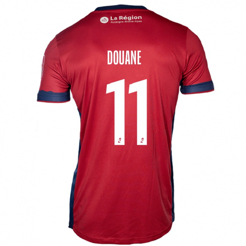 DanxenキッズMaïdine Douane#11ライトバーガンディホームシャツ2024/25ジャージーユニフォーム