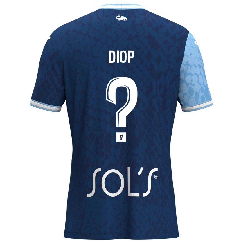 DanxenキッズDoro Diop#0スカイブルー ダークブルーホームシャツ2024/25ジャージーユニフォーム