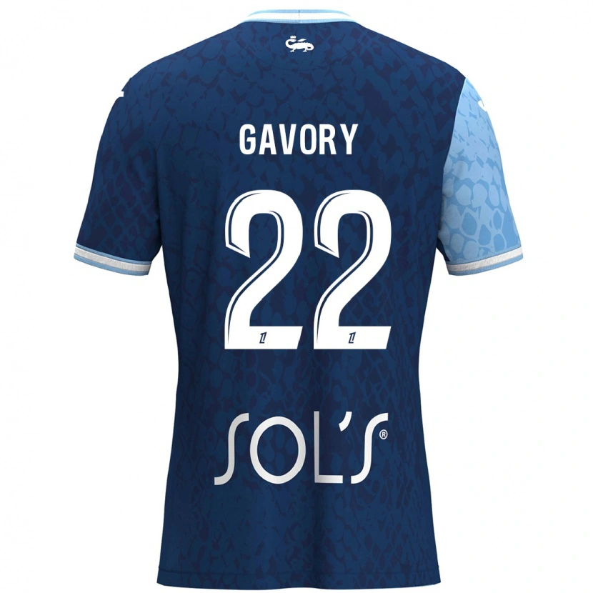 DanxenキッズChristy Gavory#22スカイブルー ダークブルーホームシャツ2024/25ジャージーユニフォーム